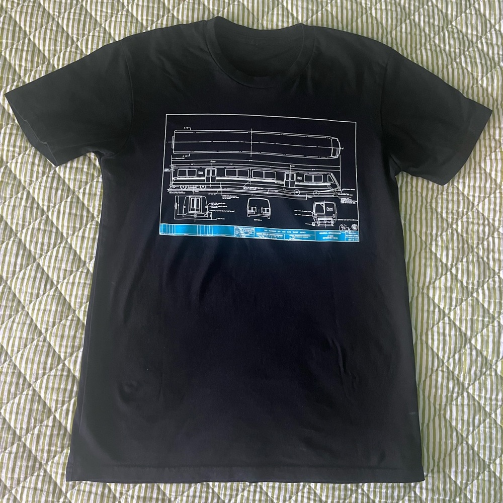 BART Legacy Train Blueprint T-Shirt